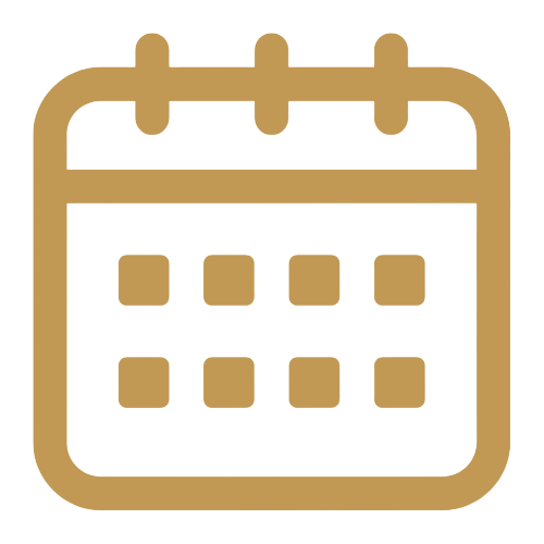 Calendar Icon Gold