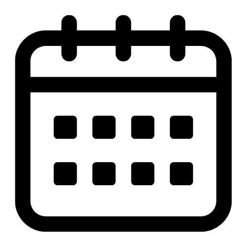 Calendar icon black